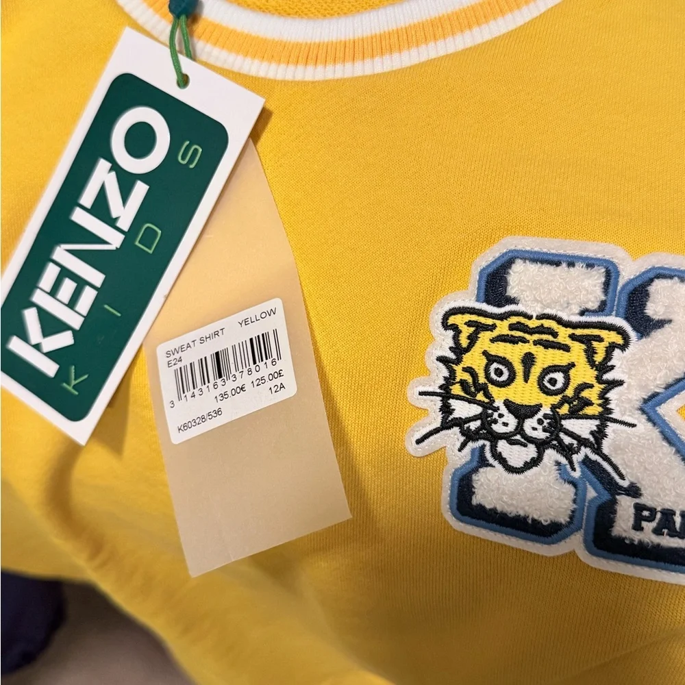 Kenzo Kids‎ Yellow Sweatshirt size 12A
